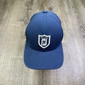 Footjoy Todd Snyder Golf Cap Hat Blue Camo Seersucker 100% Cotton Textured